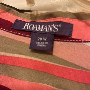 Roaman’s ladies striped dress